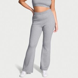 NWT Luxe Cable-Knit Flare Lounge Pants